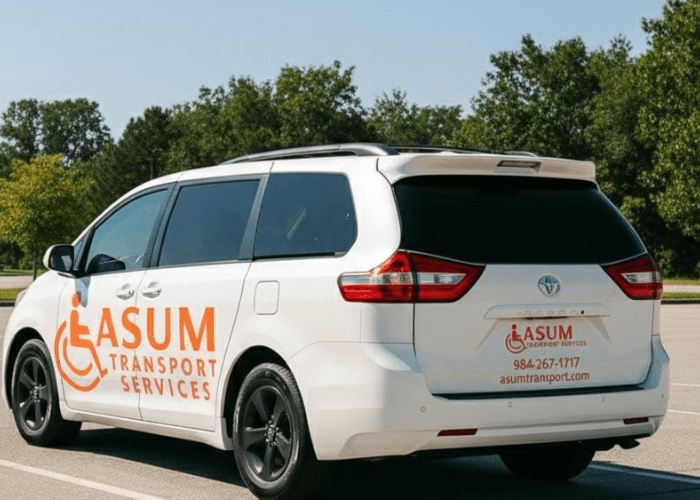 Friendly driver smiling